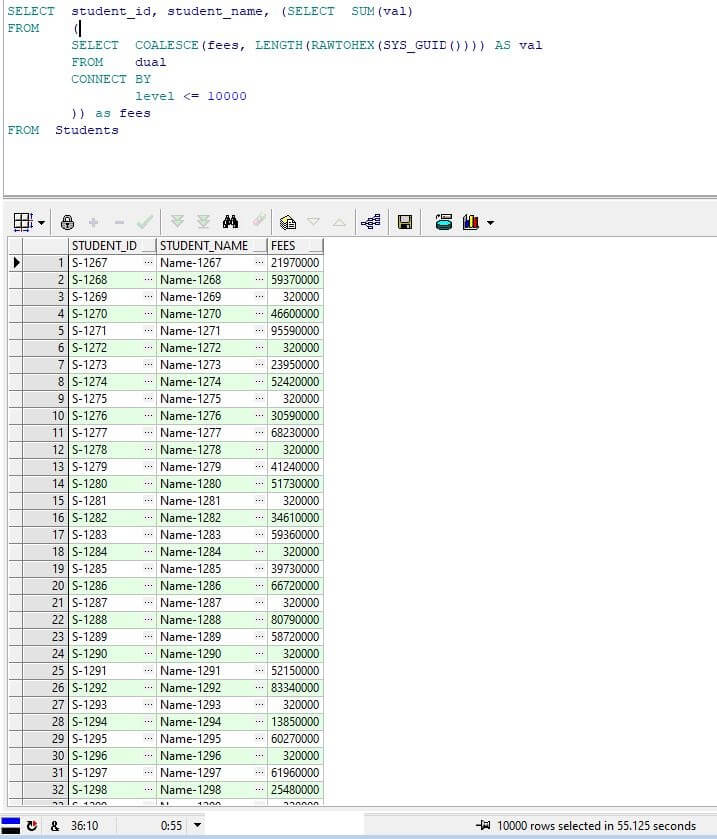 oracle COALESCE vs NVL performance